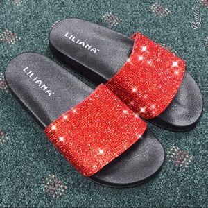 BRAND NEW! Rhinestone Slippers ✨✨
